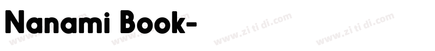 Nanami Book字体转换 Nanami Book字体转换